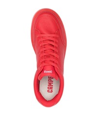 rote Leder Sportschuhe von Camper