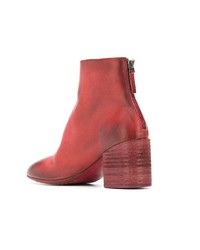 rote Leder Stiefeletten von Marsèll