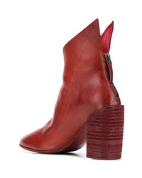 rote Leder Stiefeletten von Marsèll