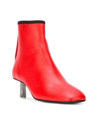 rote Leder Stiefeletten von Calvin Klein 205W39nyc