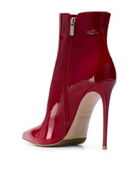 rote Leder Stiefeletten von Le Silla