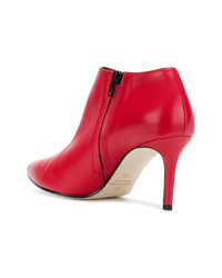 rote Leder Stiefeletten von Marc Ellis