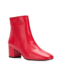 rote Leder Stiefeletten von Marc Ellis