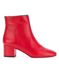 rote Leder Stiefeletten von Marc Ellis