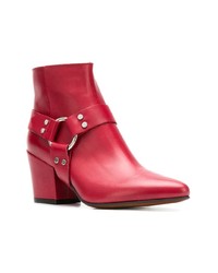 rote Leder Stiefeletten von Buttero