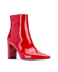 rote Leder Stiefeletten von Marc Ellis