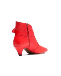 rote Leder Stiefeletten von Tabitha Simmons