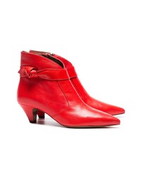 rote Leder Stiefeletten von Tabitha Simmons