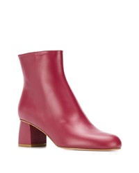 rote Leder Stiefeletten von RED Valentino