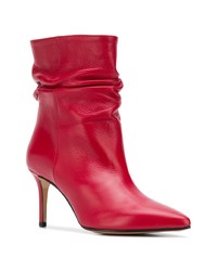 rote Leder Stiefeletten von Marc Ellis