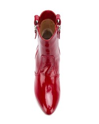 rote Leder Stiefeletten von Laurence Dacade