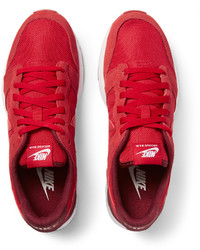 rote Leder Turnschuhe von Nike