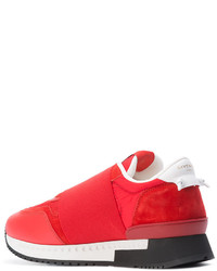 rote Leder Turnschuhe von Givenchy