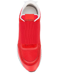 rote Leder Turnschuhe von Givenchy