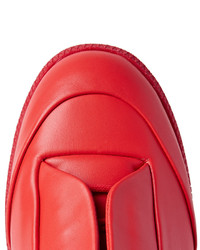 rote Leder Turnschuhe von Maison Margiela