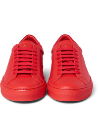 rote Leder Turnschuhe von Givenchy