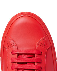 rote Leder Turnschuhe von Givenchy