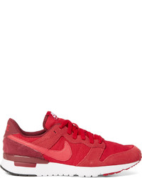 rote Leder Turnschuhe von Nike
