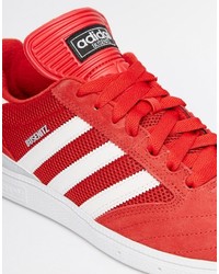 rote Leder Turnschuhe von adidas