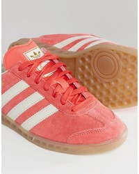 rote Leder Turnschuhe von adidas