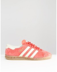 rote Leder Turnschuhe von adidas