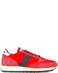 rote Leder Turnschuhe von Saucony