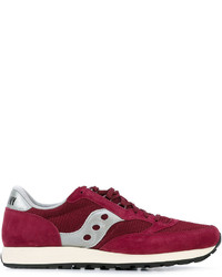 rote Leder Turnschuhe von Saucony