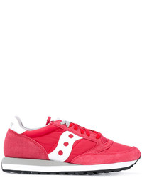 rote Leder Turnschuhe von Saucony