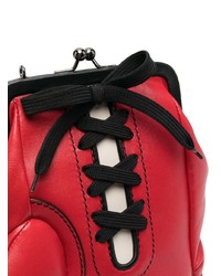 rote Leder Umhängetasche von Moschino
