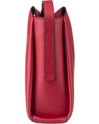rote Leder Umhängetasche von Calvin Klein