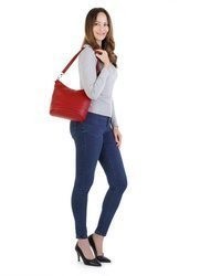 rote Leder Umhängetasche von CLUTY