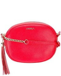 rote Leder Umhängetasche von Furla