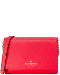 rote Leder Umhängetasche von Kate Spade