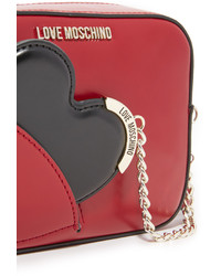 rote Leder Umhängetasche von Love Moschino
