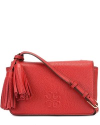 rote Leder Umhängetasche von Tory Burch