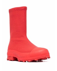 rote Lederarbeitsstiefel von CamperLab