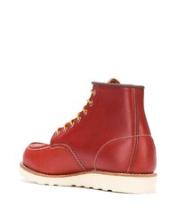 rote Lederfreizeitstiefel von Red Wing Shoes