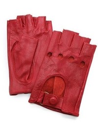 rote Lederhandschuhe von Carolina Amato