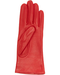 rote Lederhandschuhe von Agnelle