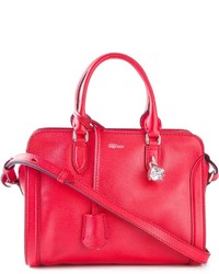rote Lederhandtasche von Alexander McQueen