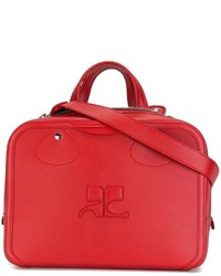 rote Lederhandtasche von Courreges