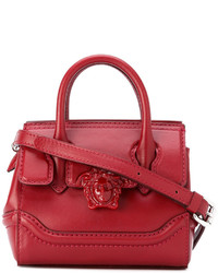 rote Lederhandtasche von Versace