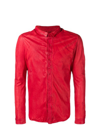 rote Shirtjacke aus Leder von Giorgio Brato