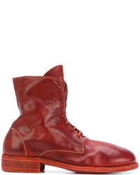 rote Lederstiefel von Guidi