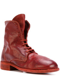 rote Lederstiefel von Guidi