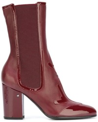 rote Lederstiefel von Laurence Dacade