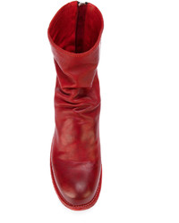 rote Lederstiefel von Officine Creative