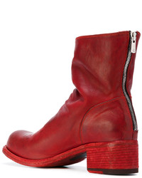 rote Lederstiefel von Officine Creative