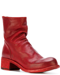 rote Lederstiefel von Officine Creative