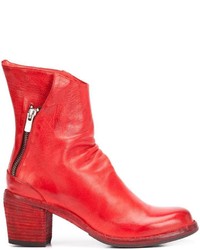 rote Lederstiefel von Officine Creative